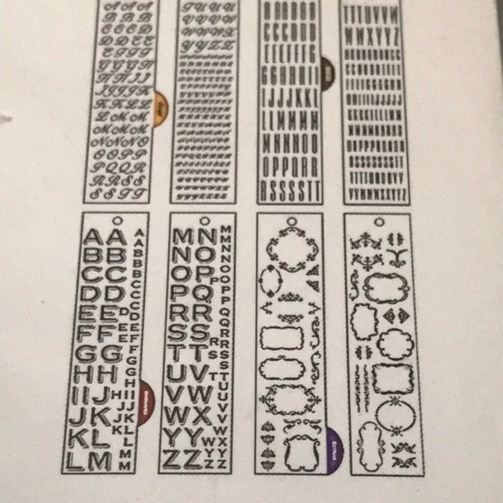Rub On Transfers To Go Monograms K&Company